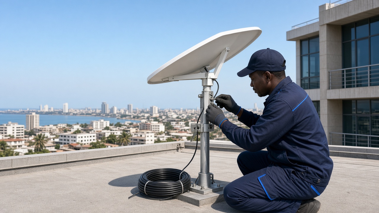 Installation réseau et Starlink — KAM GROUP SARL